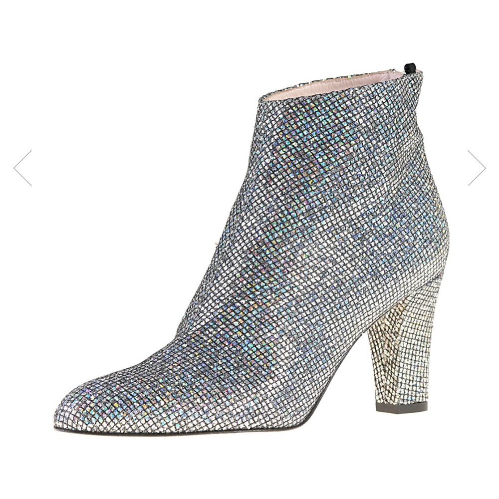 🎉 Host Pick! 🎉 SJP Minnie glitter leather bootie 8.5 in scintillate